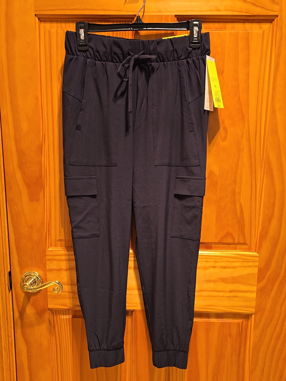 all in motion Black Cargo Jogger Pants with Drawstring